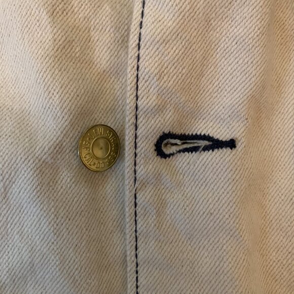 Levi's x Snoop Dogg Limited Edition Unisex Oversized Chore Coat in Ecru - Picture 8 of 8